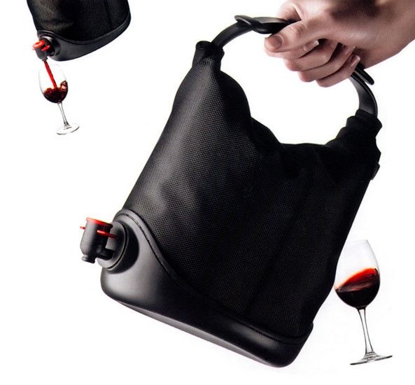 This gift to the universe takes your cooler and raises you a <a href="http://www.uncommongoods.com/product/wine-sack" target="_blank">wine sack</a>.