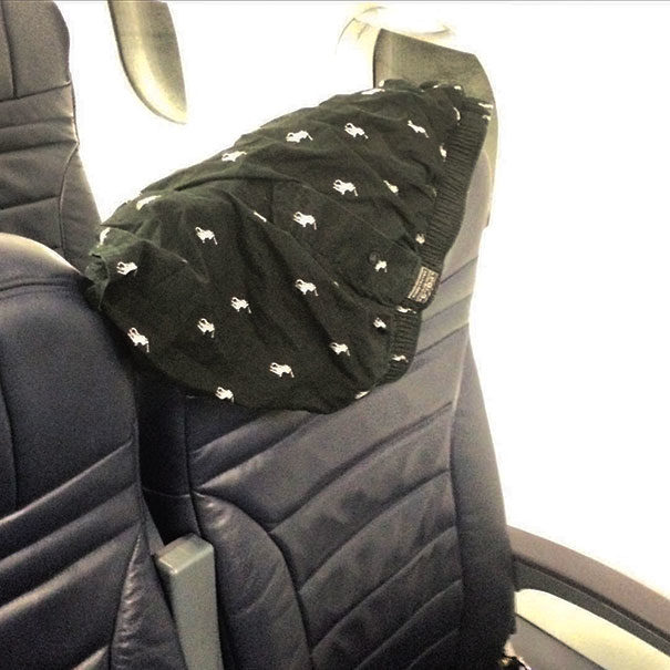 I just want to know why people are taking their underwear off on airplanes. 