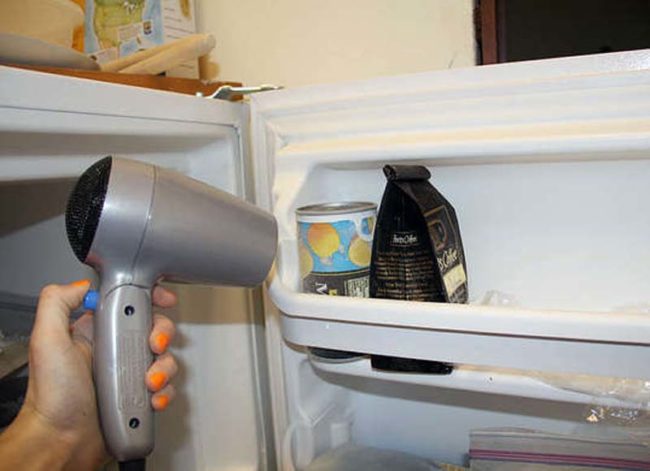 Defrost items (that aren't meat) by using a blow-dryer.