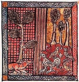 The first recorded association between the first day of April and devious trickery was in Chaucer's <em>The</em> <em>Nun's Priest Tale</em>,<em> </em>which can be found in <em>The Canterbury Tales </em>(1392). In it, a fox tricks a rooster into becoming his meal, but is then tricked by the rooster into letting him go.