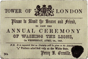 In 1686, British philosopher John Aubrey declared April 1 as "Fooles Holy Day." During the same year, a strange tradition began that saw people trying to trick others into visiting the Tower of London to see "the annual ceremony of washing the lions."
