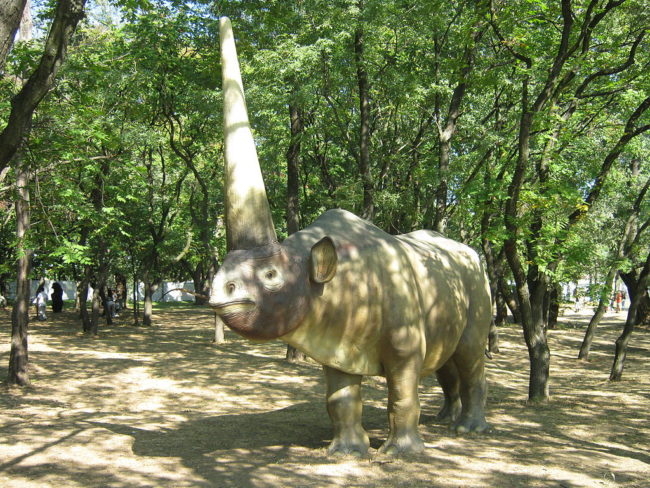 Today, replicas can be found across Asia. Kazakhstan has a particular fondness for the animal, since researchers in the country have uncovered the remains of 30 Siberian unicorns.