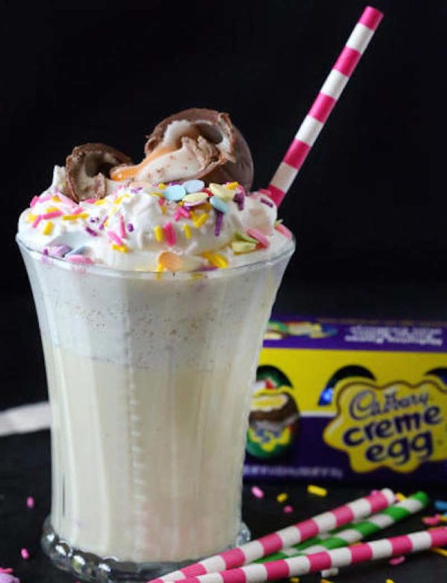 You could make this Cadbury shake with or without the booze, but either way, it's delicious.