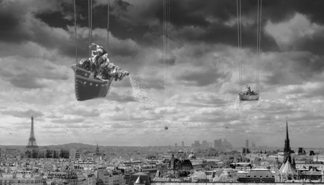With the help of an enlarger, Barb&egrave;y creates surreal composites out of photographs that, on their own, look pretty ordinary.