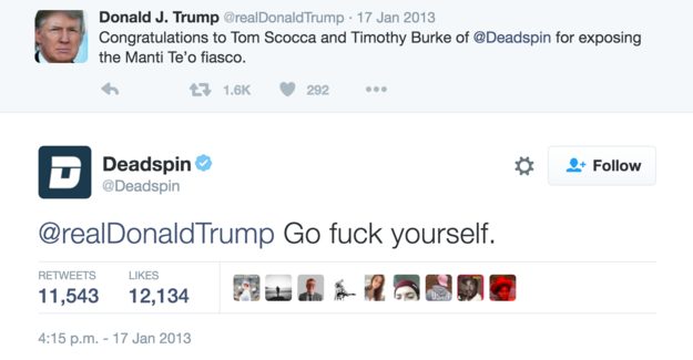 I feel like Deadspin's social media manager already thinks America is great. 