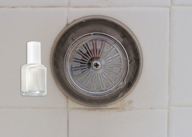 Always trying to find your ideal temperature in the shower? When you finally land on it, mark the spot with some polish so you never have to search again.