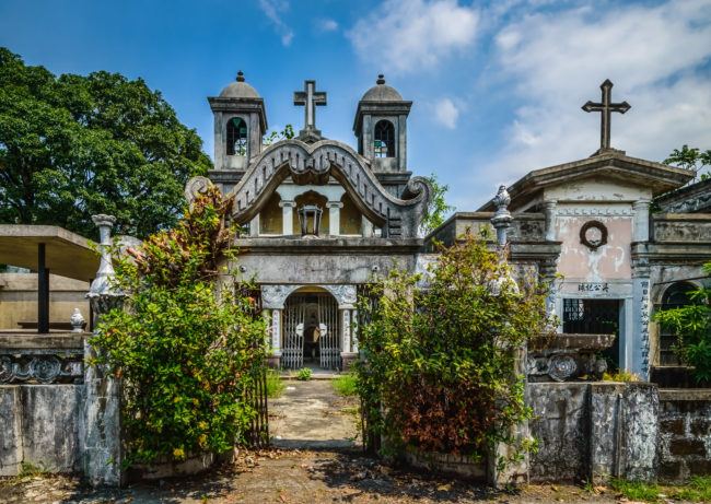 It's cheekily referred to as "the Beverly Hills of the Dead", and the kicker is that these mausoleum-house hybrids are larger than most family homes in the region.