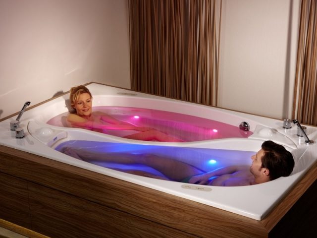 Yeah, who wants to be in the same bathtub with their significant other anyway? Yuck...