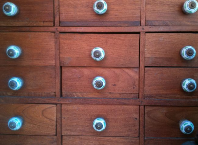 Every time you open drawers with knobs, twist them a little bit to ensure that they stay tight.