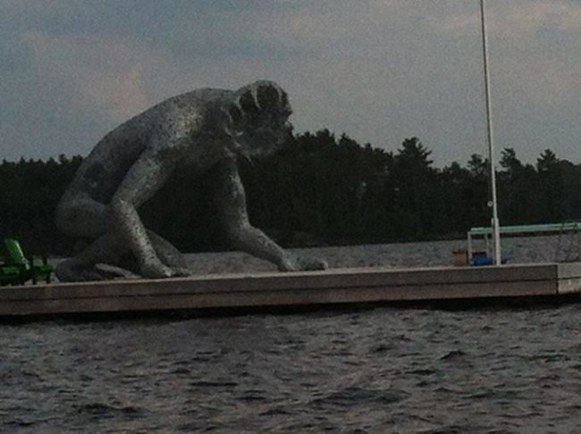 Even Hell monsters enjoy time down by the water.