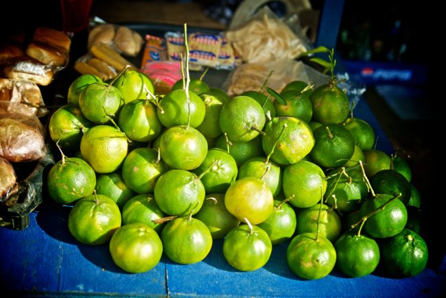 Cut a lime in half and rub it on your forehead to alleviate a headache.