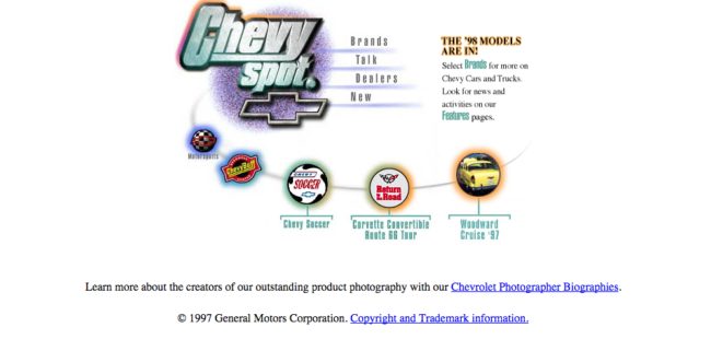 Did a Chevy fan create this site?