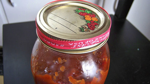 Stop struggling to open your jars by putting a rubber band around the top.