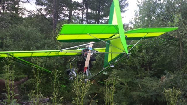 It turned out to be an ultralight plane, a one-person aircraft designed for short distances.