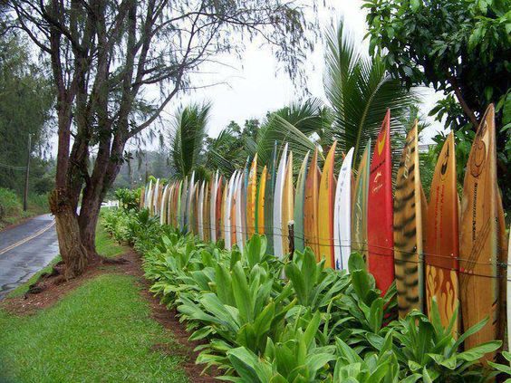 Live near the beach? This surf fence is perfect!