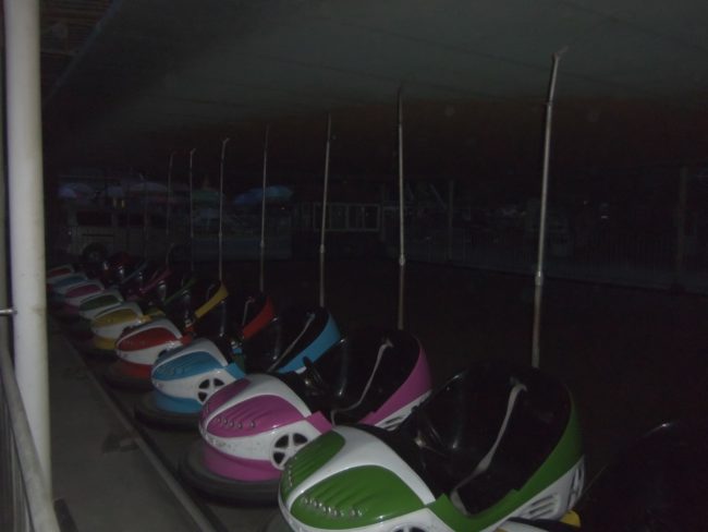 As Redditors <a href="https://www.reddit.com/r/creepy/comments/4foxmh/photos_i_took_of_some_creepy_parks_in_beijing/" target="_blank">pointed out</a>, these bumper cars are unusually clean for being abandoned. Who is polishing them?