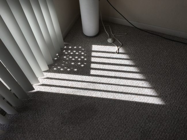 It's a star-spangled shadow.