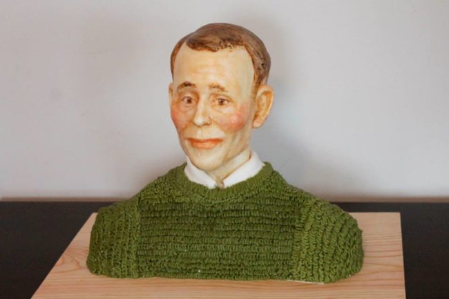 This is a bust of Dey's dad. I don't know why, but I find this one insanely creepy.