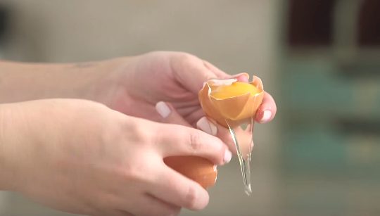 Separate egg yolks.