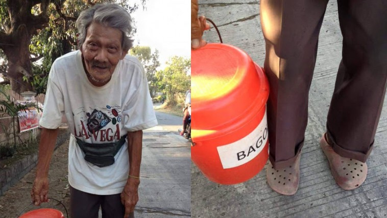 80 Year Old Grandpa Walks 20 Kilometres A Day To Sell Shrimp Paste And