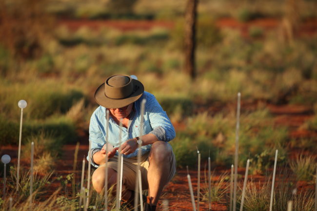 Munro and his team, including photographer <a href="http://www.ionriver.com/" target="_blank">Mark Pickthall</a>, made their way to the Red Desert to light up the land that inspired it all.