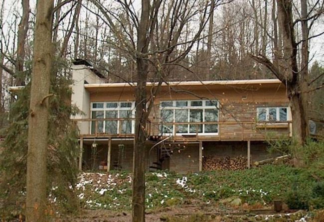 The "mid-century modern home with a true park-like setting" was the childhood house of serial killer and cannibal Jeffrey Dahmer. The home has been on the market since 2014, but so far, no one's bitten (pun intended)...go figure!