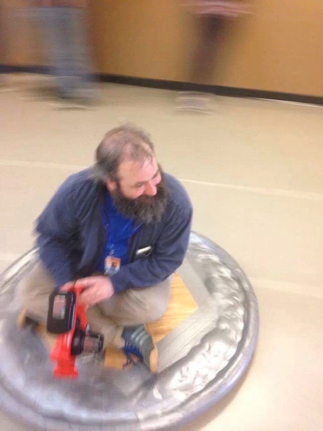 I'm kind of mad that none of my science teachers made hovercrafts.