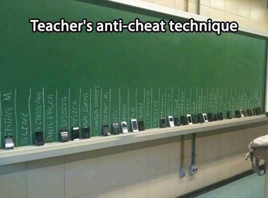 This is the best solution to cheating that I've ever seen.