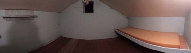 This is a panorama of the room. What the heck went on in here?