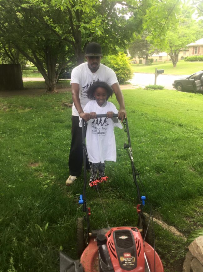 He and his friend Terrence Stroy challenged themselves to mow 40 lawns for free. After three months, they hit 200!