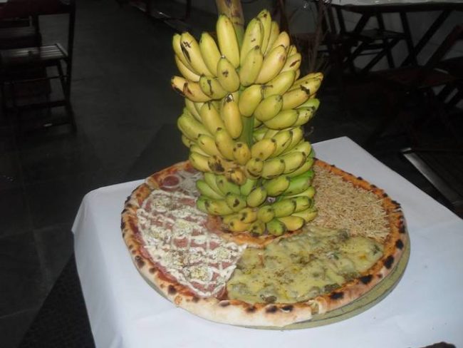 Who says that pizza is unhealthy? That's definitely fruit.
