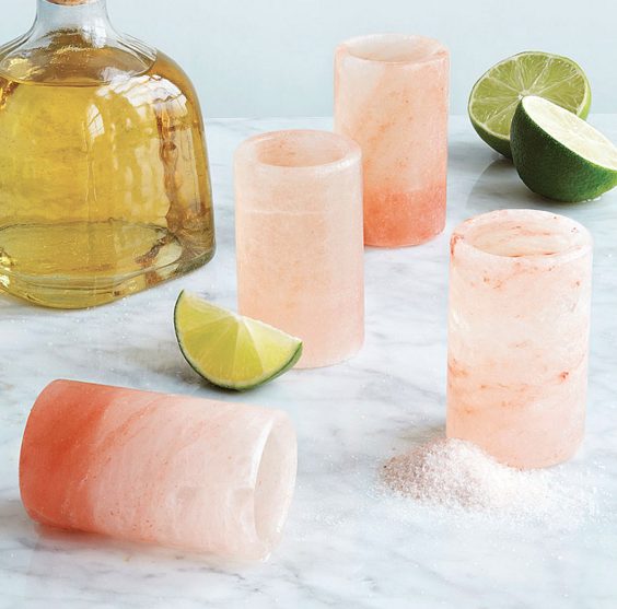 Salt is tequila's best friend, so why not give your cool mom some Himalayan salt shot glasses? 