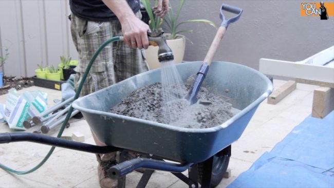 Finally, start mixing your concrete!