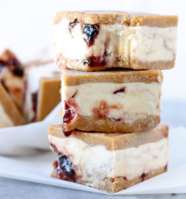 Then again, these <a href="http://www.perpetuallyhungryblog.com/2014/06/16/peanut-butter-jelly-ice-cream-sandwiches/" target="_blank">peanut butter cookie dough and grape jelly ice cream sandwiches</a> look pretty amazing, too.