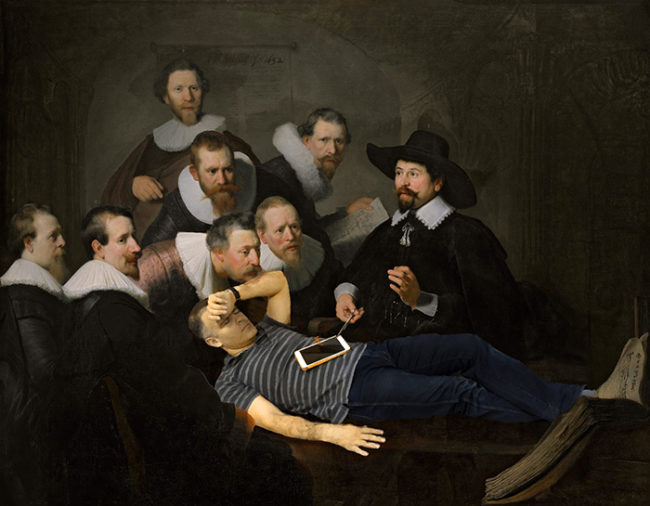 Just hanging with Nicolaes Tulp. Nothing to see here.
