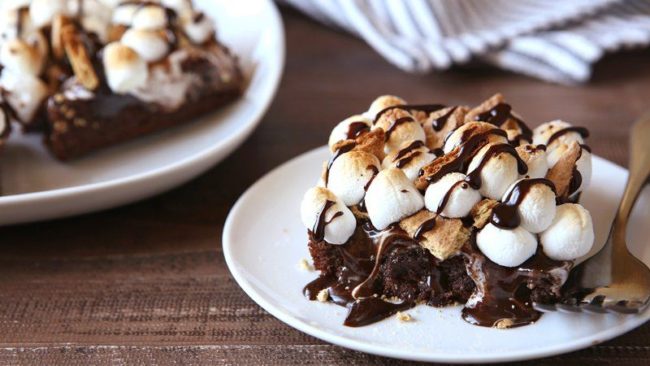 Let's just dive in then...these <a href="http://www.bettycrocker.com/recipes/smores-poke-brownies/c6f5cbee-f22a-49e3-a0d3-017db00b6ad3?utm_medium=social&amp;utm_source=pinterest&amp;utm_campaign=02_2016_standard&amp;crlt.pid=camp.ZIw4UlPfRgb2" target="_blank">s'mores poke brownies</a> are a good start.