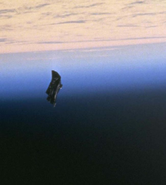 The Black Knight Satellite (pictured below) is rumored to be an ancient alien structure. While hard facts about the object are difficult to come by, many conspiracy theorists believe that it spies on humanity and then relays those messages elsewhere.