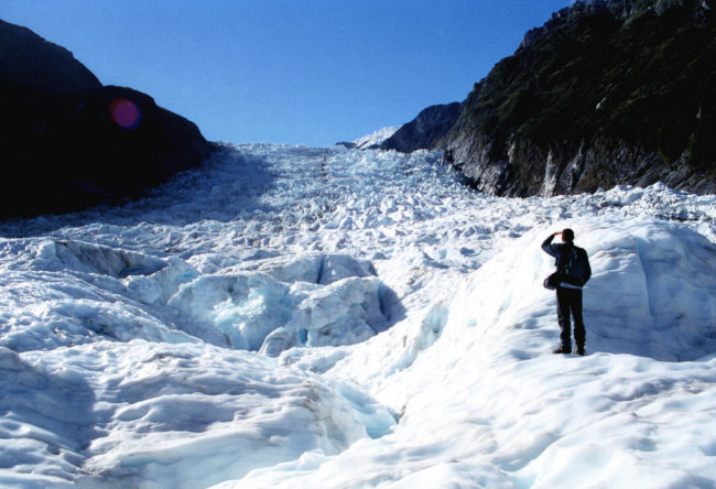 ...which lands on a frickin' glacier! Yes, you then get to hike around said glacier.