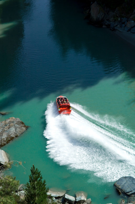 Their famous jet boating is not your average speedboat trip. The vessels go through slim canyons and make quick 180&deg; turns on a dime.