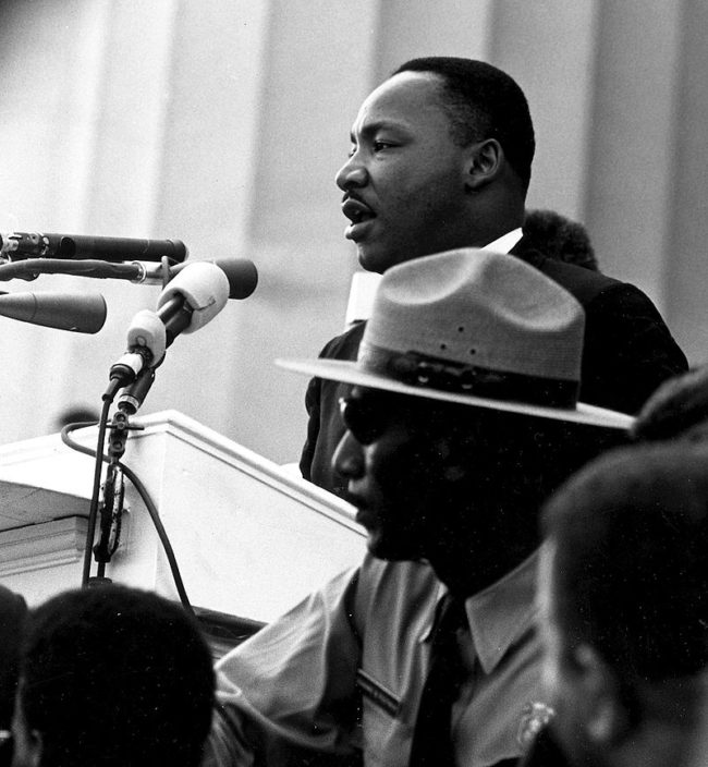 1963: Dr. Martin Luther King Jr. delivers his "I Have a Dream" speech.