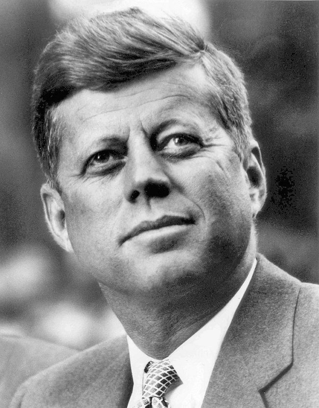 1963: President John F. Kennedy is assassinated.
