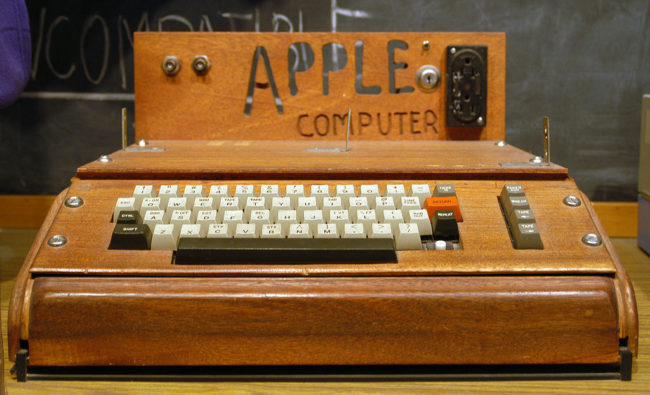 1976: Steve Wozniak creates first Apple computer.