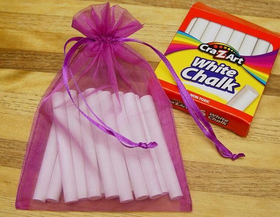 Keep a pouch of chalk in your clothing drawers and closets to keep moisture out and freshness in.