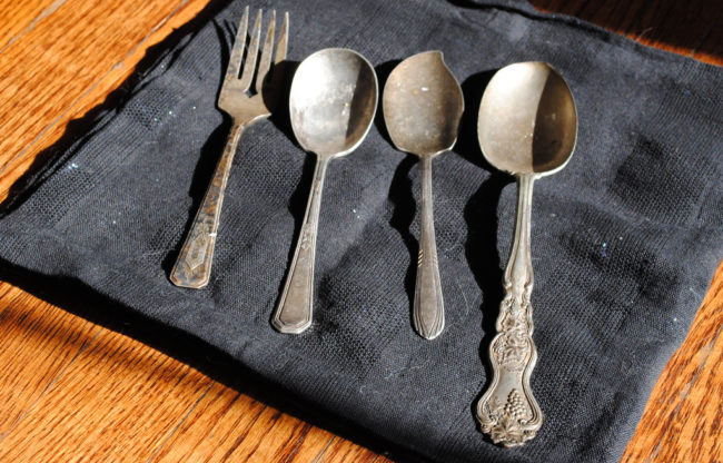 The same concept applies to preventing your silverware from tarnishing. Just wrap some chalk in a cheesecloth and store it with your flatware.