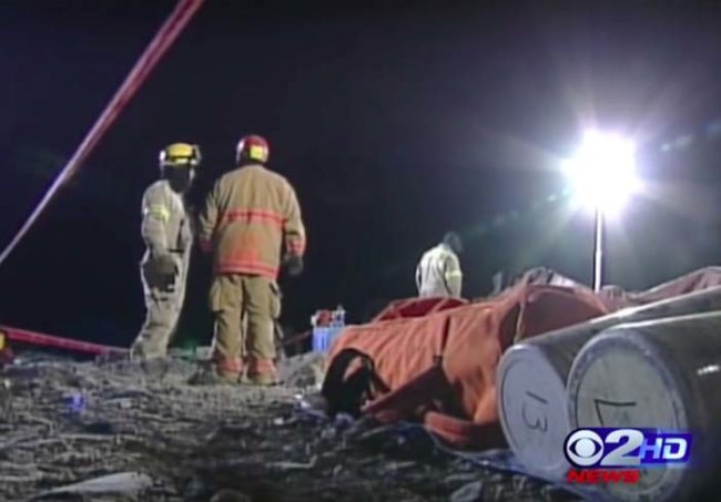 According to rescuers, the cause of his death was likely suffocation. The angle he was pinned at, they said, was such that it would have been extremely difficult to breath properly.