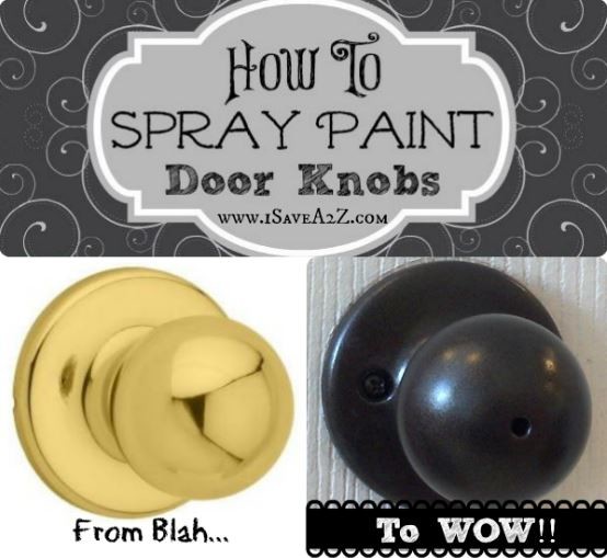 The doorknobs that come with newer houses are terrible...<a href="http://www.isavea2z.com/spray-paint-door-knobs/" target="_blank">here's a cheap way to remedy that</a>. 