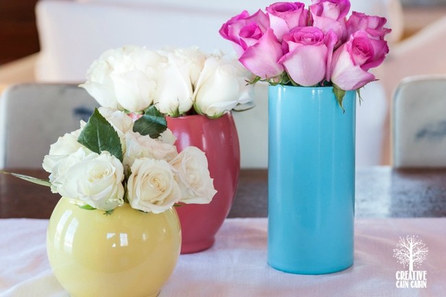 Or go all-in with a full <a href="http://creativecaincabin.com/2015/03/diy-painted-glass-vase/" target="_blank">glass makeover</a>.