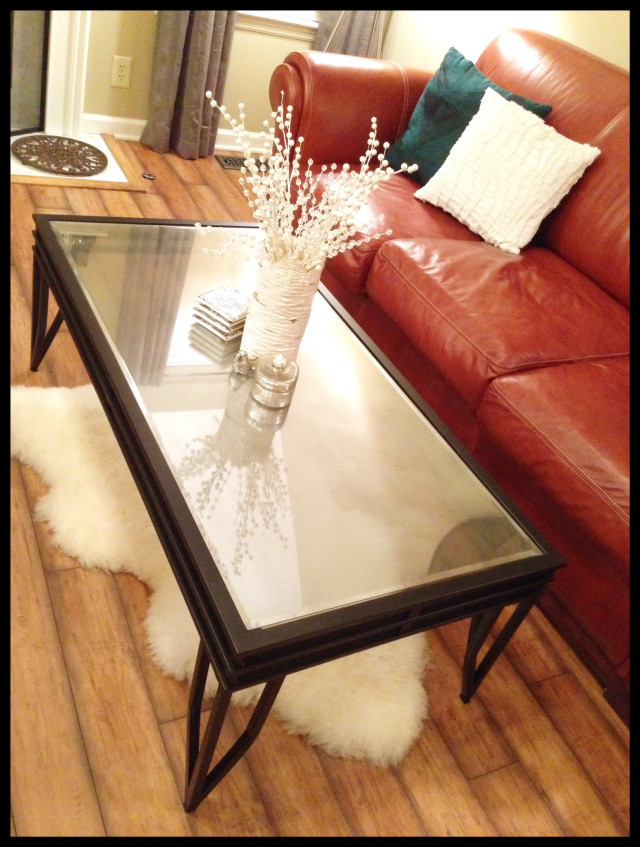 Looking Glass paint can make anything <a href="http://therefurbishedlife.com/2014/01/16/coffee-table-diy/" target="_blank">into a faux mirror</a>.