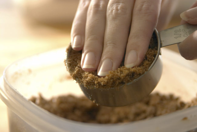 Put a large marshmallow or a slice of bread in the bag with your brown sugar to keep it soft.