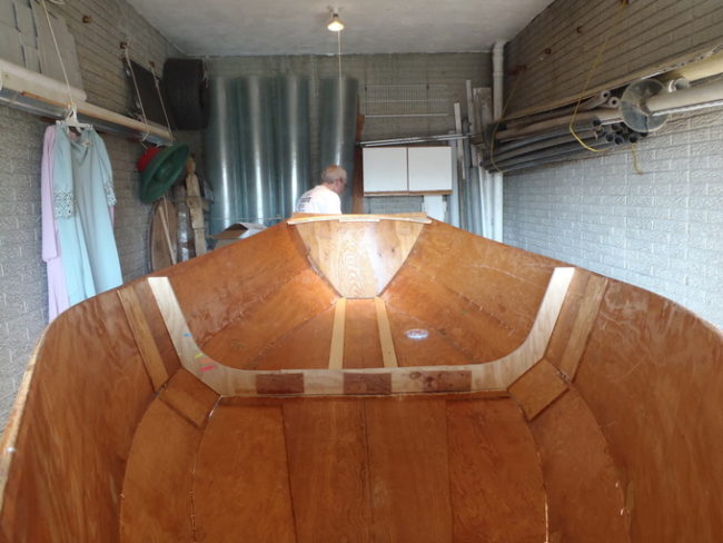 Slowly but surely, the hull began to take shape.